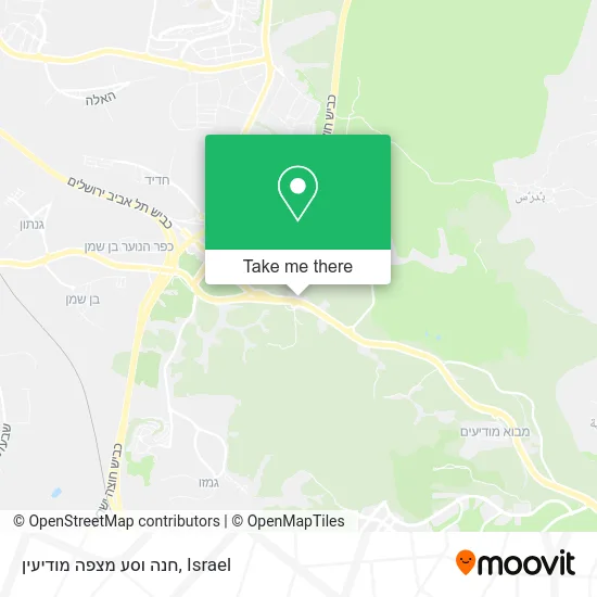 Карта חנה וסע מצפה מודיעין