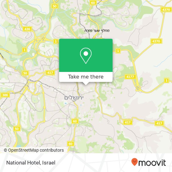 National Hotel map