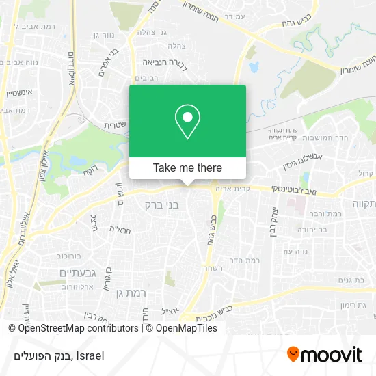 Карта בנק הפועלים