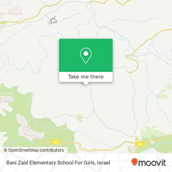 Карта Bani Zaid Elementary School For Girls