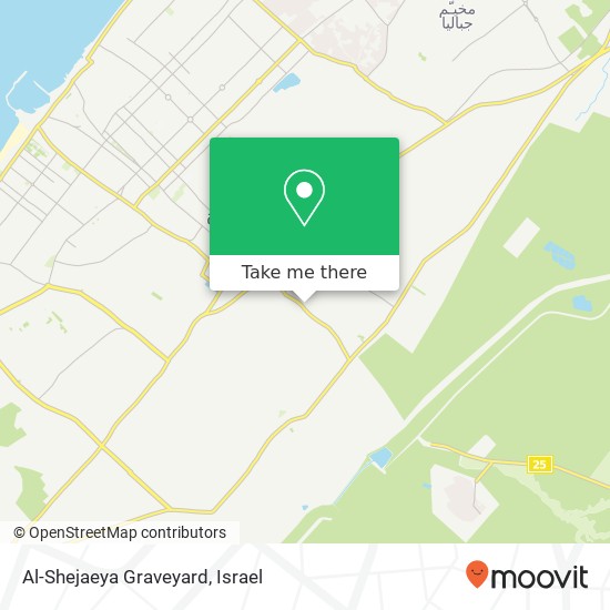 Al-Shejaeya Graveyard map