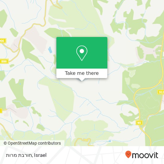 חורבת מרות map