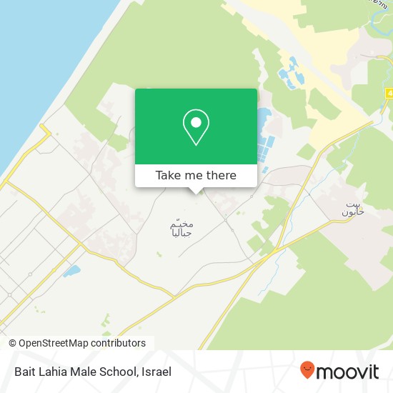 Карта Bait Lahia Male School