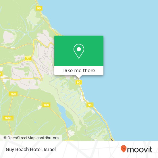 Guy Beach Hotel map