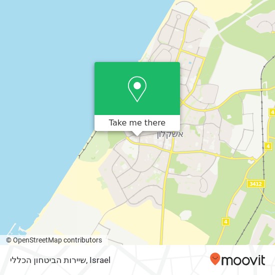 שיירות הביטחון הכללי map