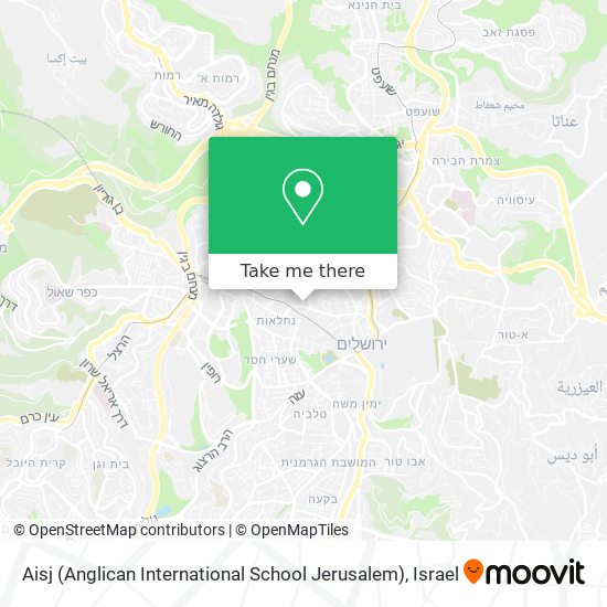 Карта Aisj (Anglican International School Jerusalem)