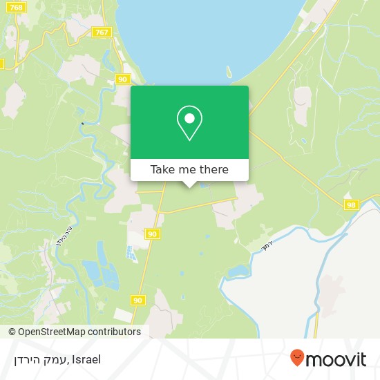 עמק הירדן map