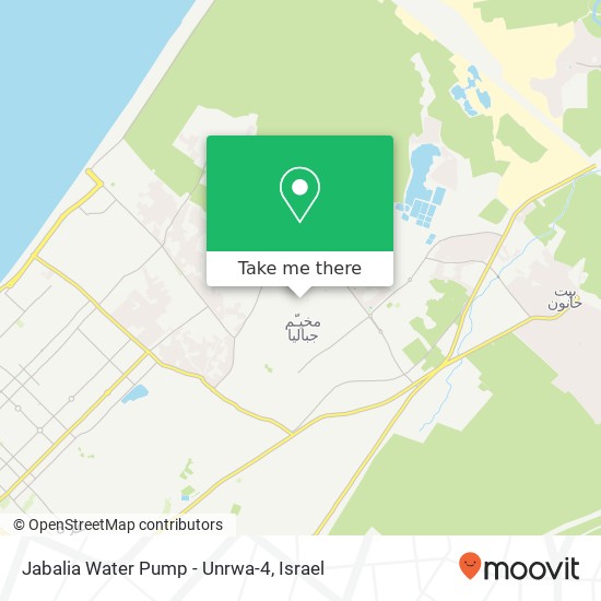 Jabalia Water Pump - Unrwa-4 map