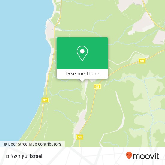 עין השלום map