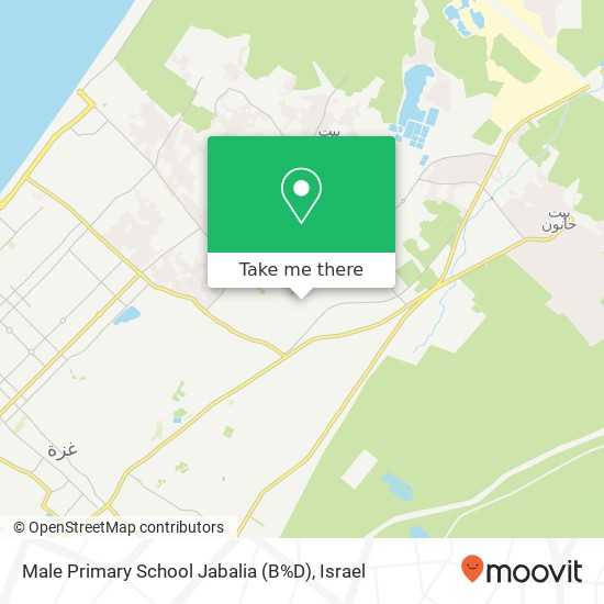 Male Primary School Jabalia (B%D) map