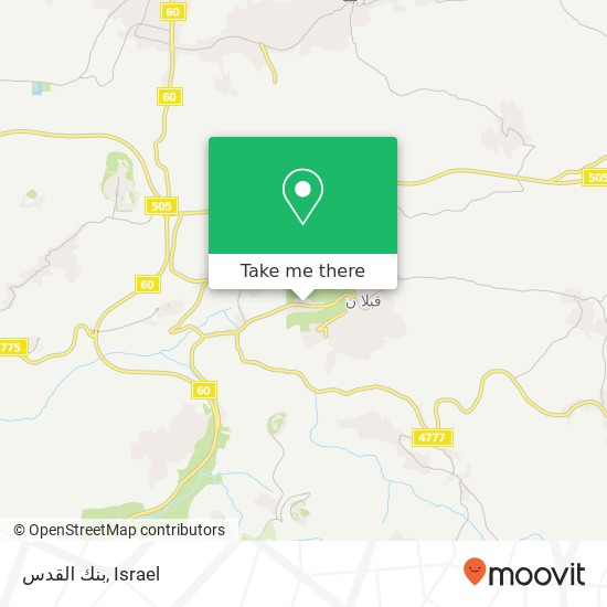 بنك القدس map