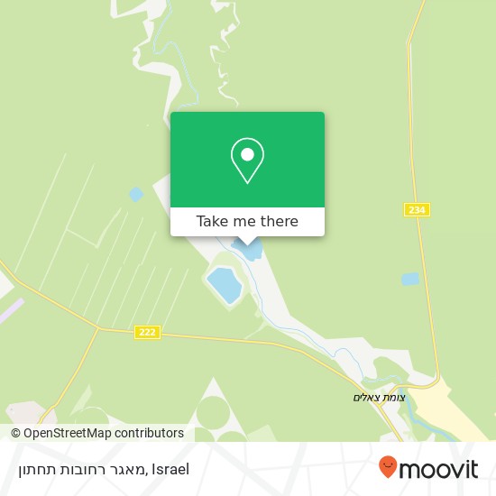 מאגר רחובות תחתון map