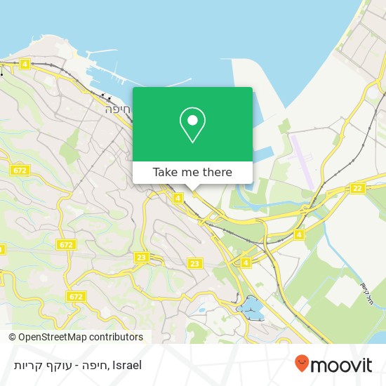 חיפה - עוקף קריות map