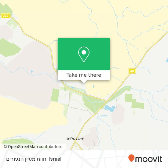 Карта חוות מעיין הנעורים