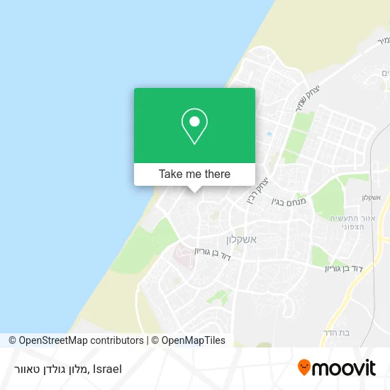 Карта מלון גולדן טאוור