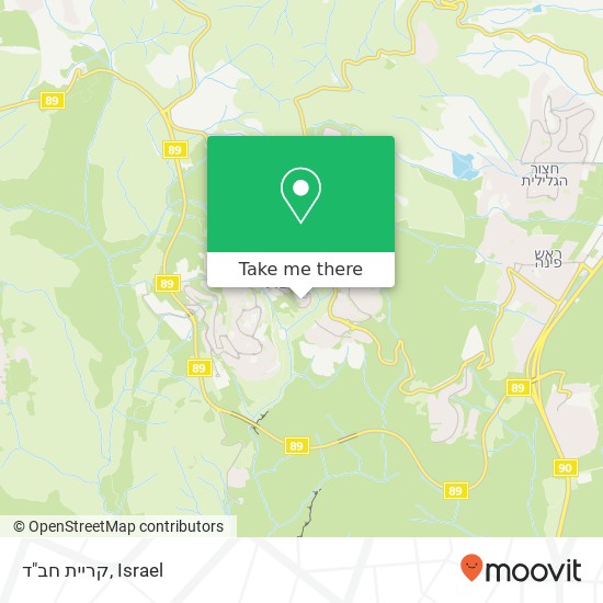 קריית חב"ד map