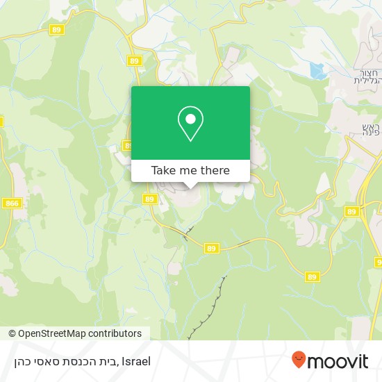 Карта בית הכנסת סאסי כהן
