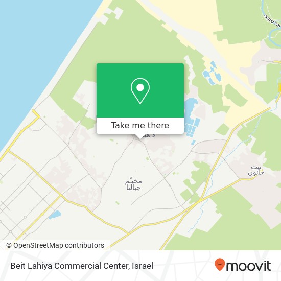 Beit Lahiya Commercial Center map