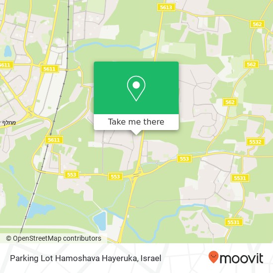 Карта Parking Lot Hamoshava Hayeruka