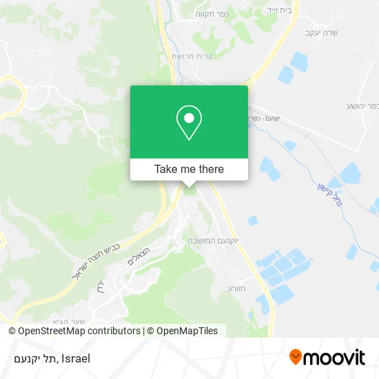 Карта תל יקנעם
