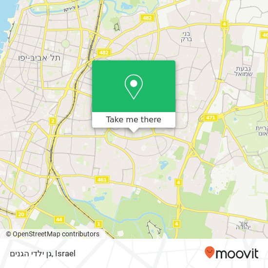 גן ילדי הגנים map