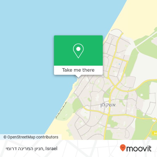 חניון המרינה דרומי map