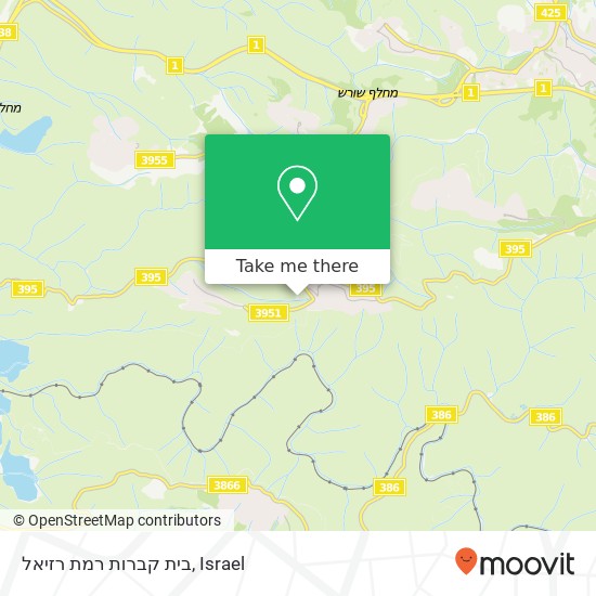 בית קברות רמת רזיאל map