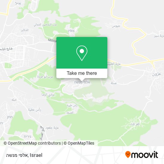 אלפי מנשה map