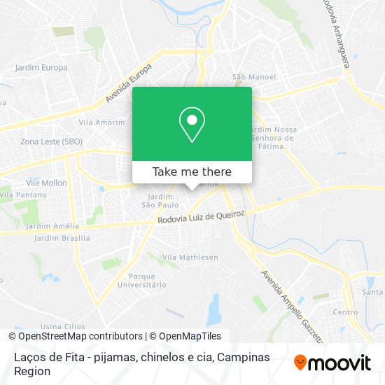 How to get to Laços de Fita - pijamas, chinelos e cia in Americana by Bus?
