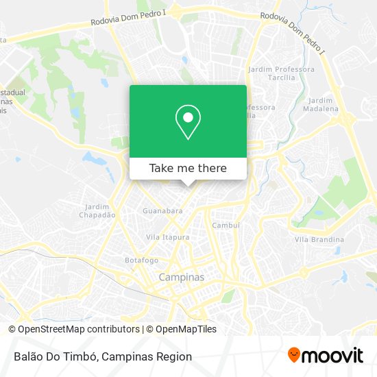 Balão Do Timbó map