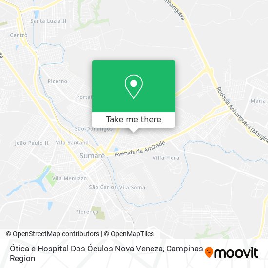 Ótica e Hospital Dos Óculos Nova Veneza map