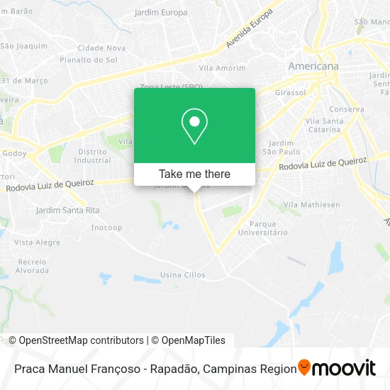 Praca Manuel Françoso - Rapadão map
