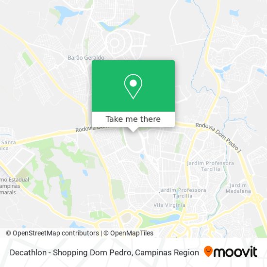 Decathlon - Shopping Dom Pedro map