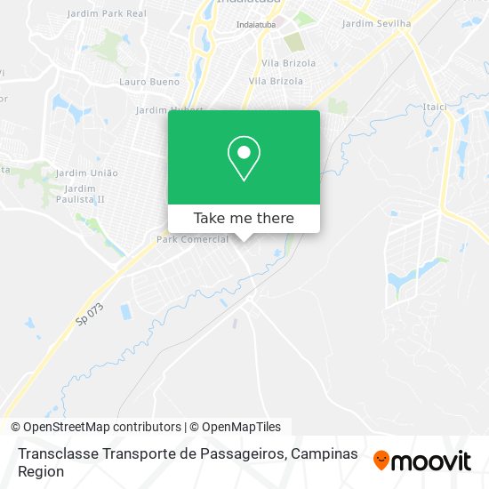 Mapa Transclasse Transporte de Passageiros
