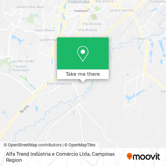 Alfa Trend Indústria e Comércio Ltda map