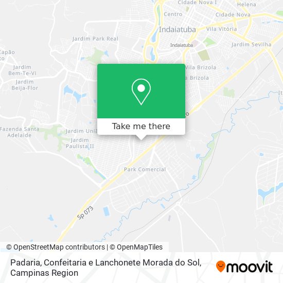 Padaria, Confeitaria e Lanchonete Morada do Sol map