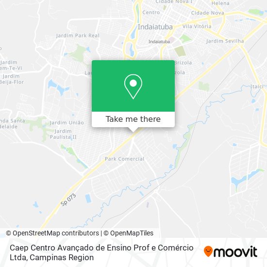 Caep Centro Avançado de Ensino Prof e Comércio Ltda map