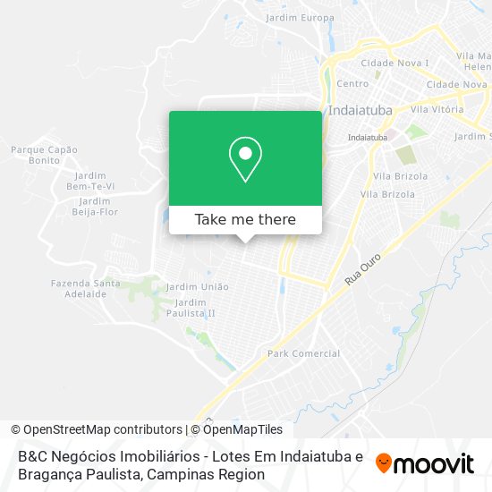 B&C Negócios Imobiliários - Lotes Em Indaiatuba e Bragança Paulista map