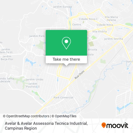 Mapa Avelar & Avelar Assessoria Tecnica Industrial