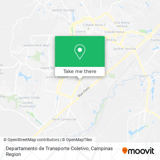 Departamento de Transporte Coletivo map
