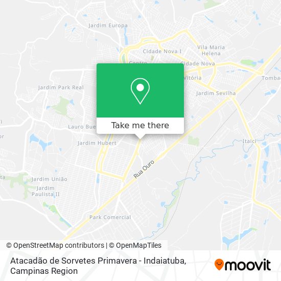 Atacadão de Sorvetes Primavera - Indaiatuba map