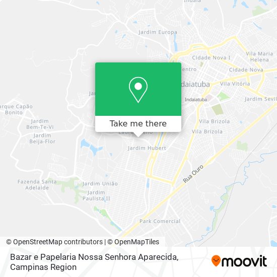 Mapa Bazar e Papelaria Nossa Senhora Aparecida