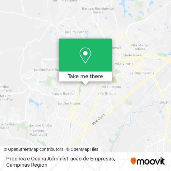 Mapa Proenca e Ocana Administracao de Empresas