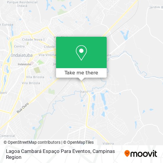 Mapa Lagoa Cambará Espaço Para Eventos