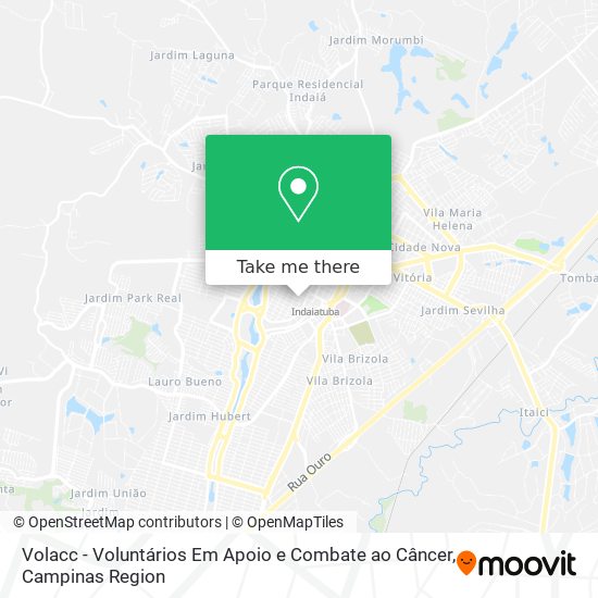 Volacc - Voluntários Em Apoio e Combate ao Câncer map