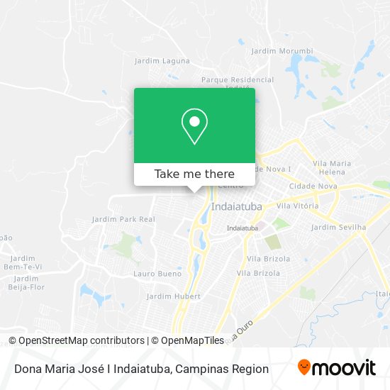 Dona Maria José I Indaiatuba map