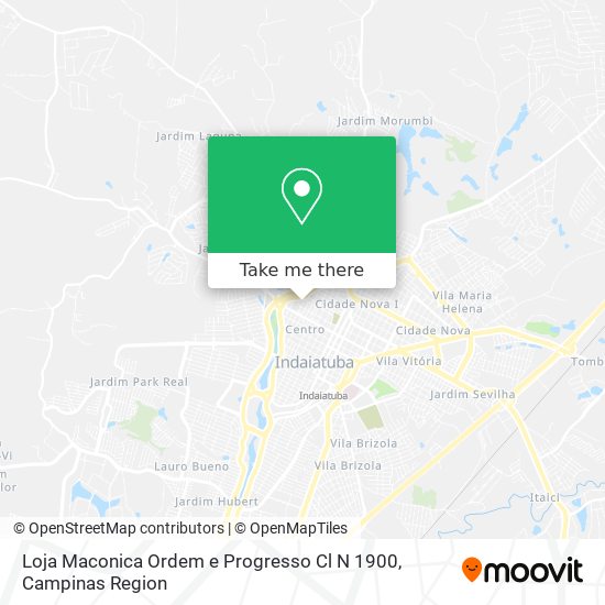 Mapa Loja Maconica Ordem e Progresso Cl N 1900