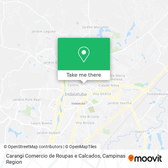 Carangi Comercio de Roupas e Calcados map