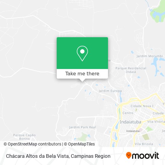 Chácara Altos da Bela Vista map