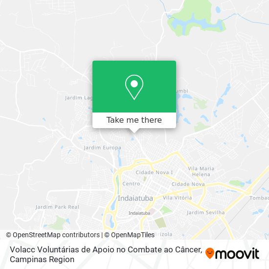 Volacc Voluntárias de Apoio no Combate ao Câncer map